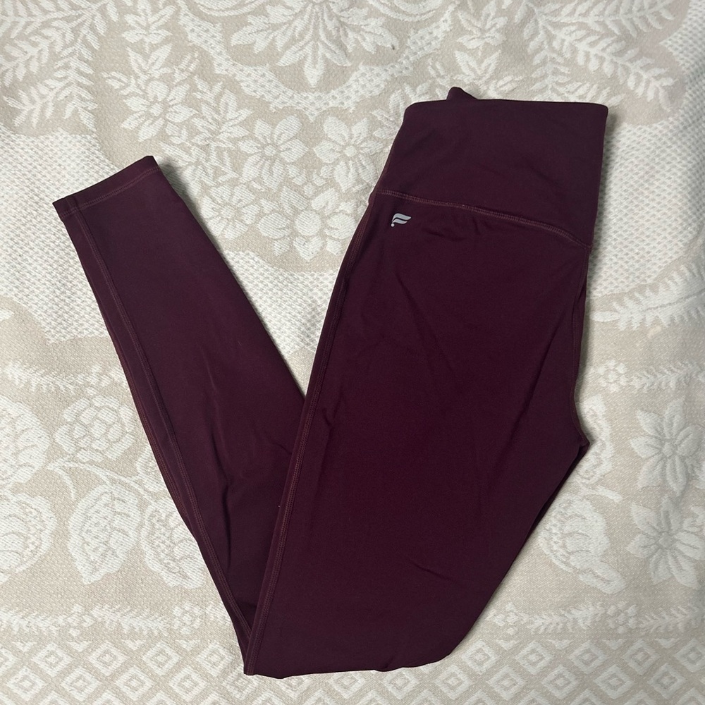 Fabletics Women's Joggers - Black and Burgundy - Picture 3 of 3